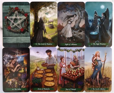 Exploring the lunar influence in green witch tarot card interpretations